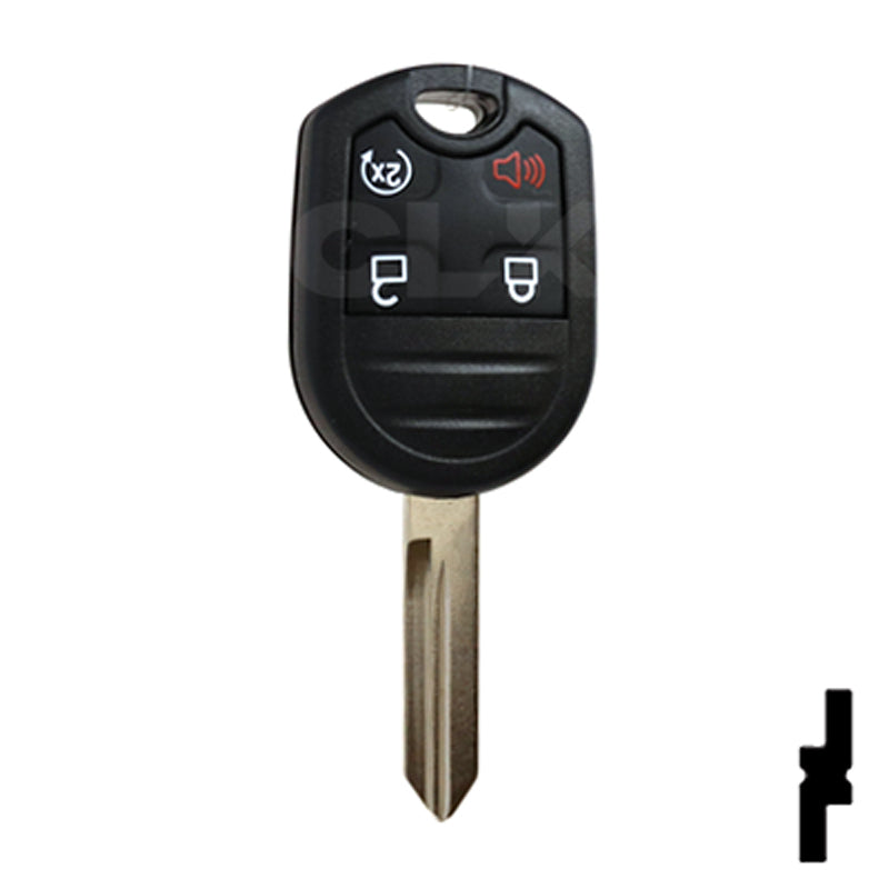 Ford OEM Replacement 4-Button Remote Key with Remote Start Automotive Key Solid Keys USA