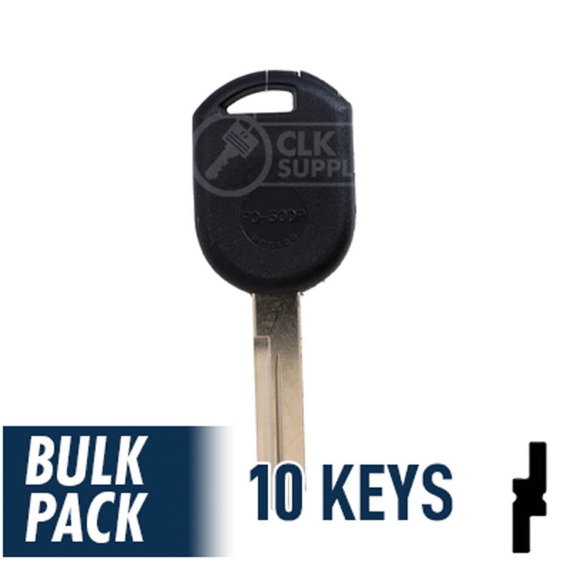 Ford Transponder Key Blank (H84-PT, H92-PT) Pack of 10 Automotive Key JMA USA