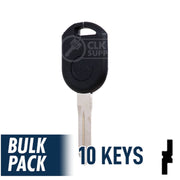 Ford Transponder Key Blank (H84-PT, H92-PT) Pack of 10 Automotive Key JMA USA