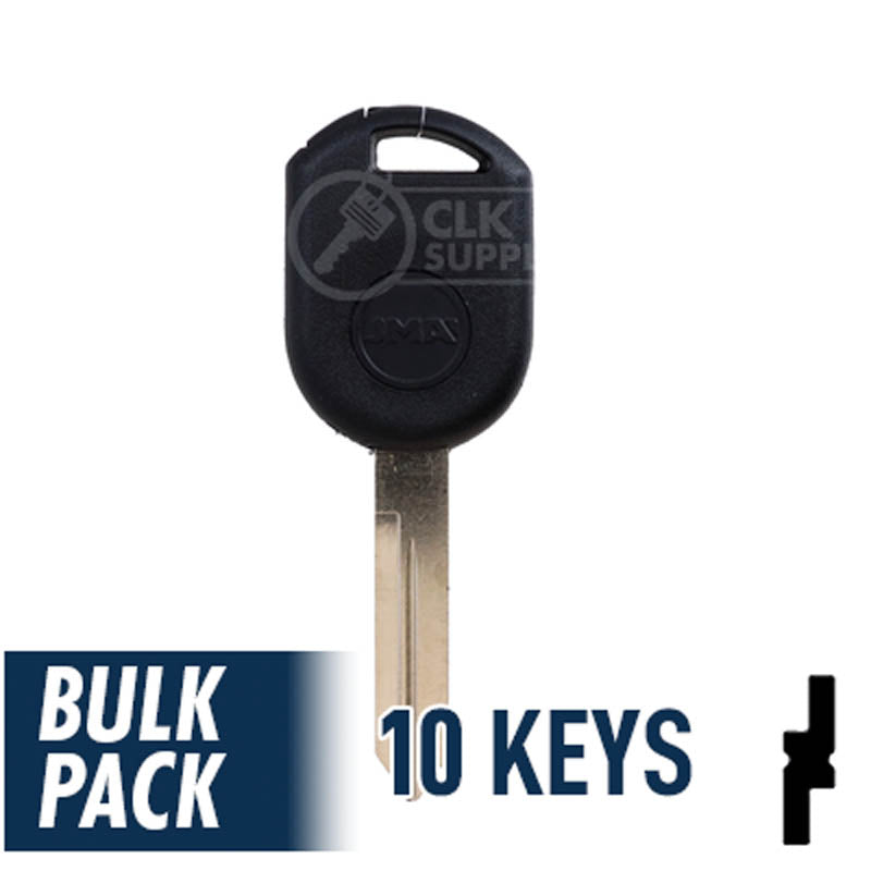 Ford Transponder Key Blank (H84-PT, H92-PT) Pack of 10 Automotive Key JMA USA
