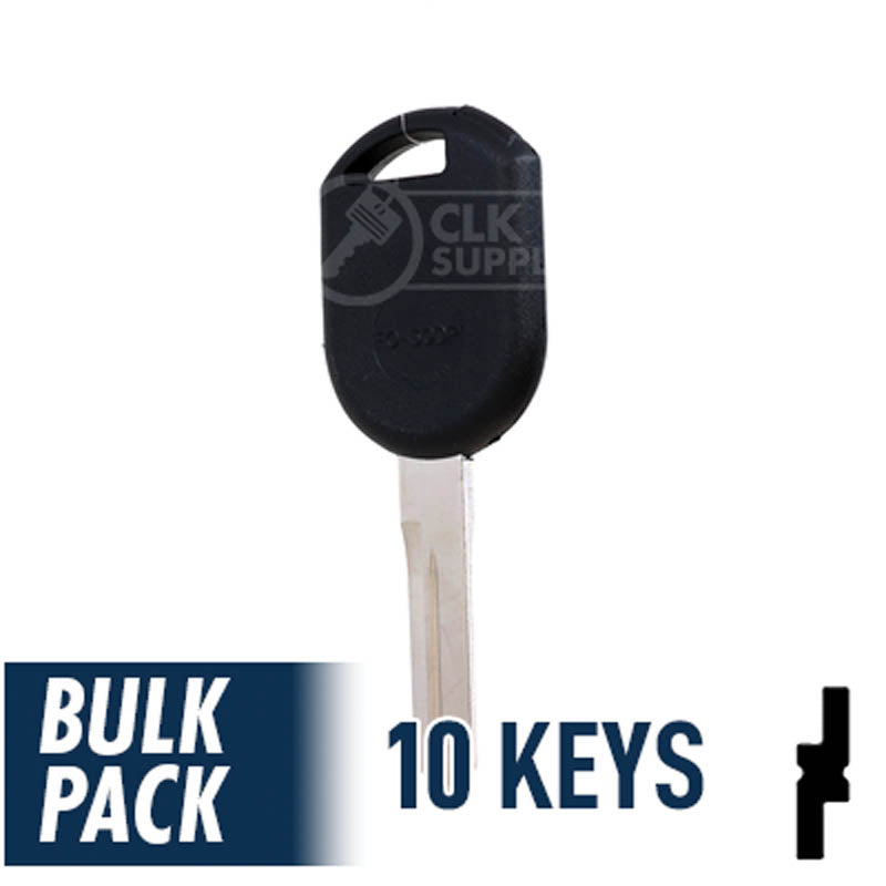 Ford Transponder Key Blank (H84-PT, H92-PT) Pack of 10 Automotive Key JMA USA