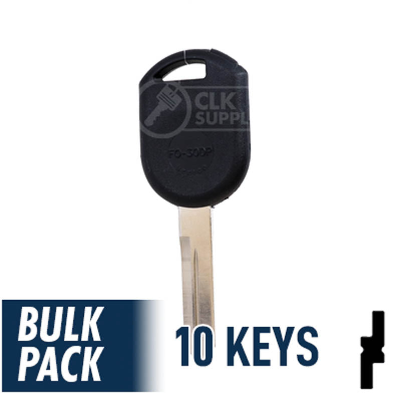 Ford Transponder Key Blank (H84-PT, H92-PT) Pack of 10 Automotive Key JMA USA