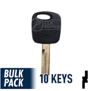 Ford Transponder Key ( H72-PT, 598333 ) Pack of 10 Automotive Key JMA USA