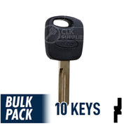Ford Transponder Key ( H72-PT, 598333 ) Pack of 10 Automotive Key JMA USA