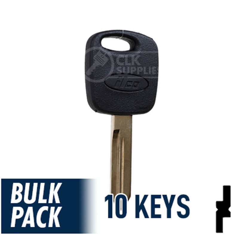 Ford Transponder Key ( H72-PT, 598333 ) Pack of 10 Automotive Key JMA USA