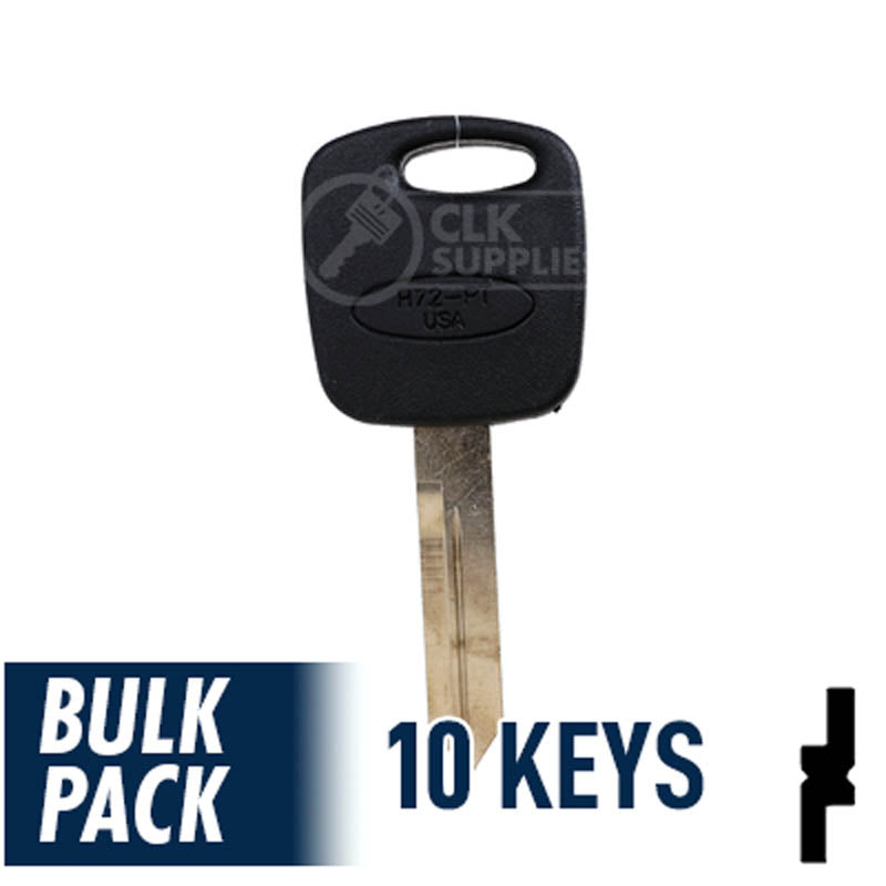 Ford Transponder Key ( H72-PT, 598333 ) Pack of 10 Automotive Key JMA USA