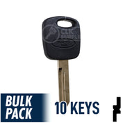 Ford Transponder Key ( H72-PT, 598333 ) Pack of 10 Automotive Key JMA USA