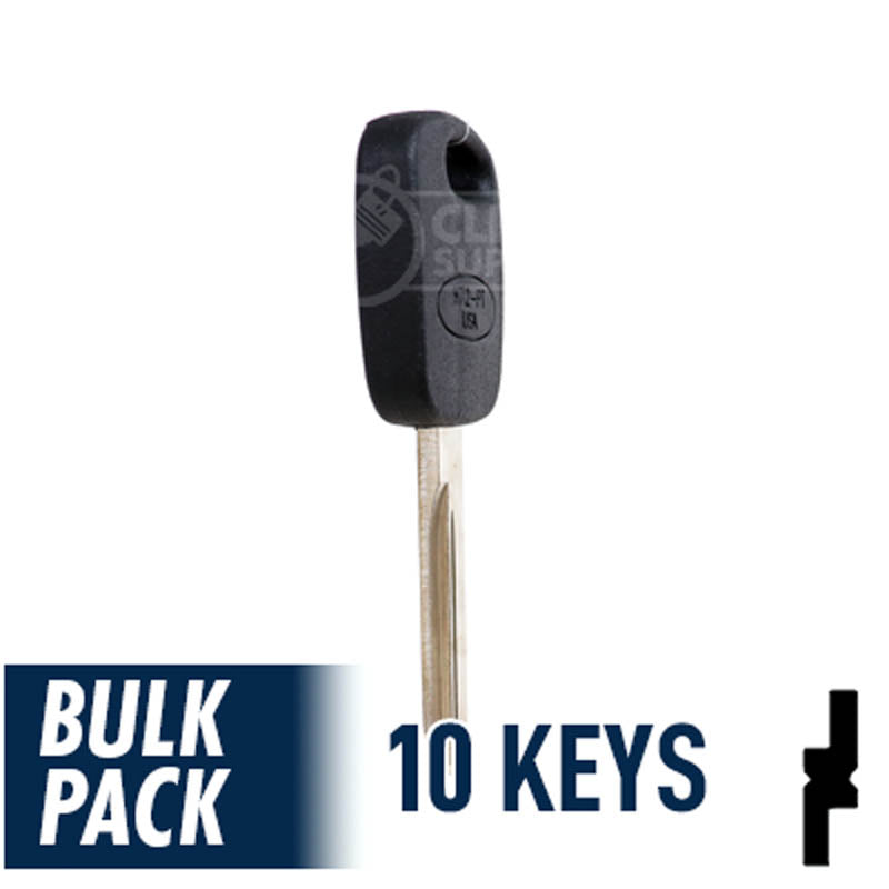 Ford Transponder Key ( H72-PT, 598333 ) Pack of 10 Automotive Key JMA USA