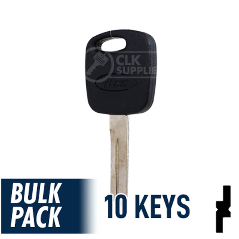 Ford Transponder Key ( H72-PT, 598333 ) Pack of 10 Automotive Key JMA USA