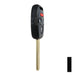 Honda 4 Button Remote Head Key (4B6) - By Ilco Automotive Key Ilco