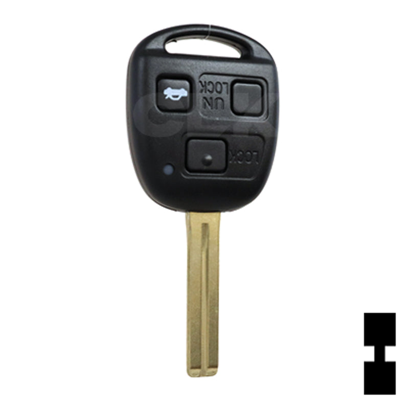 Lexus 3 Button 4C Remote Head Key (3B4) - By Ilco Automotive Key Ilco