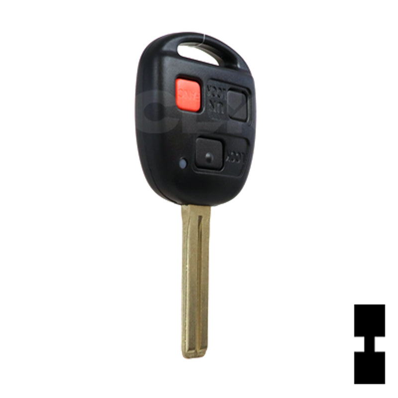 Lexus 3 Button 4C Remote Head Key (3B5) - By Ilco Automotive Key Ilco
