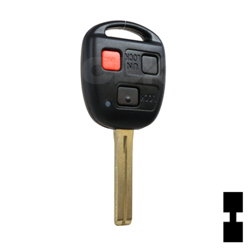 Lexus 3 Button 4C Remote Head Key (3B5) - By Ilco Automotive Key Ilco