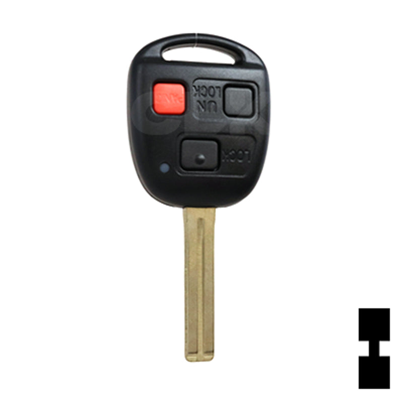 Lexus 3 Button 4C Remote Head Key (3B5) - By Ilco Automotive Key Ilco