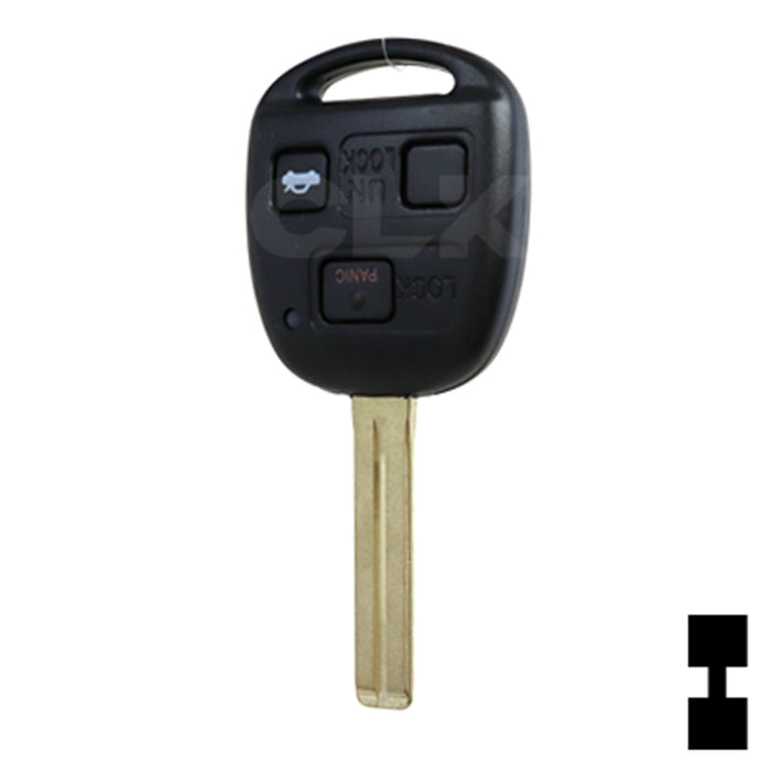 Lexus 3 Button Remote Head Key (TOY48/4C) (3B1) - By Ilco Automotive Key Ilco