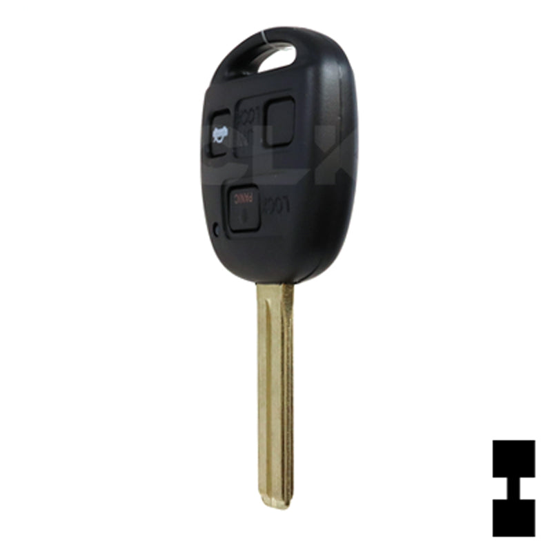 Lexus 3 Button Remote Head Key (TOY48/4C) (3B1) - By Ilco Automotive Key Ilco
