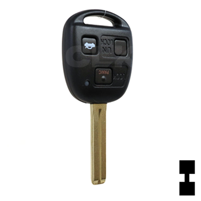 Lexus 3 Button Remote Head Key (TOY48/4C) (3B1) - By Ilco Automotive Key Ilco