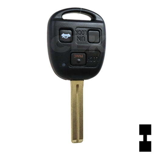Lexus 3 Button Remote Head Key (TOY48/4C) (3B1) - By Ilco Automotive Key Ilco