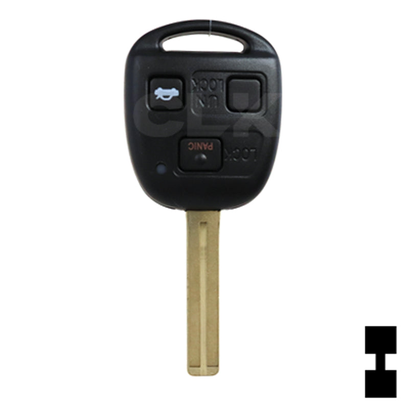 Lexus 3 Button Remote Head Key (TOY48/4C) (3B1) - By Ilco Automotive Key Ilco