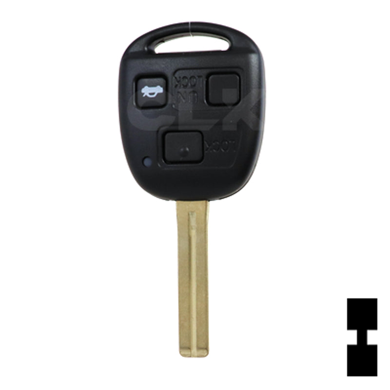 Lexus 3 Button Remote Head Key (TOY48/4D68) (3B2) - By Ilco Automotive Key Ilco