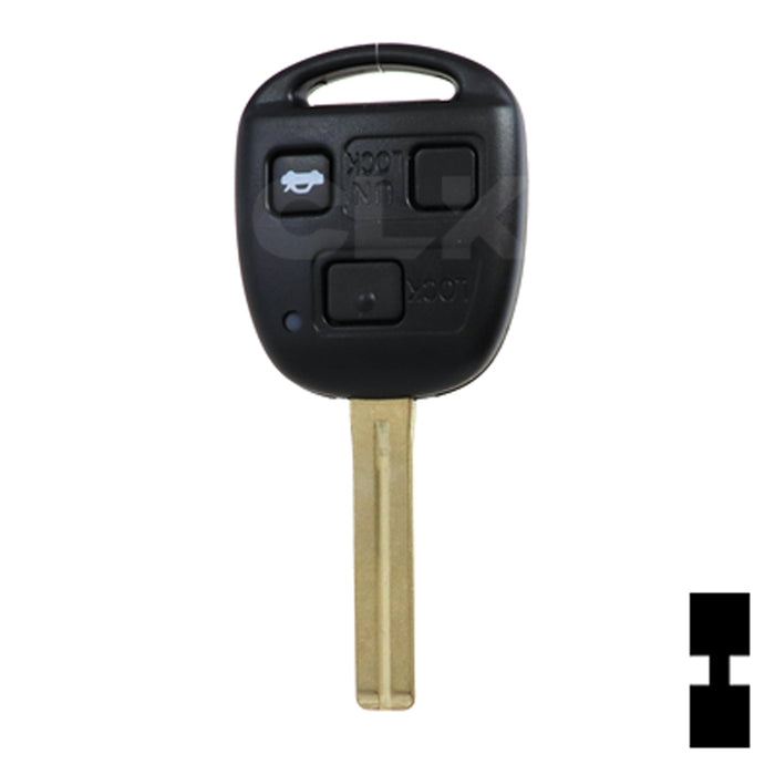 Lexus 3 Button Remote Head Key (TOY48/4D68) (3B2) - By Ilco Automotive Key Ilco