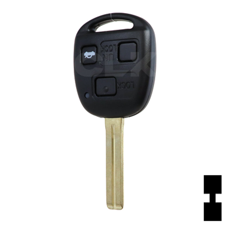 Lexus 3 Button Remote Head Key (TOY48/4D68) (3B2) - By Ilco Automotive Key Ilco