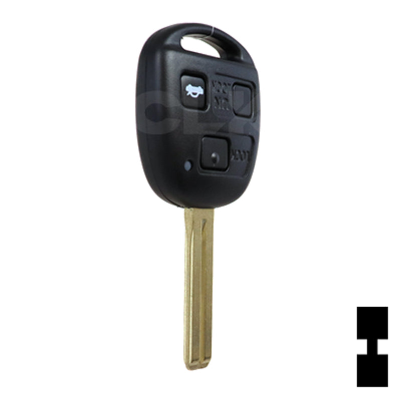 Lexus 3 Button Remote Head Key (TOY48/4D68) (3B2) - By Ilco Automotive Key Ilco