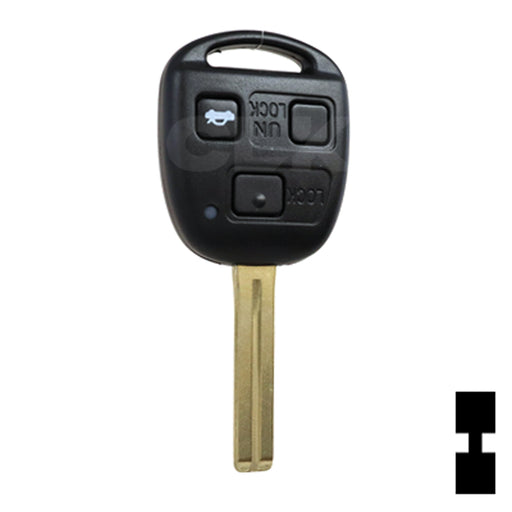 Lexus 3 Button Remote Head Key (TOY48/4D68) (3B2) - By Ilco Automotive Key Ilco