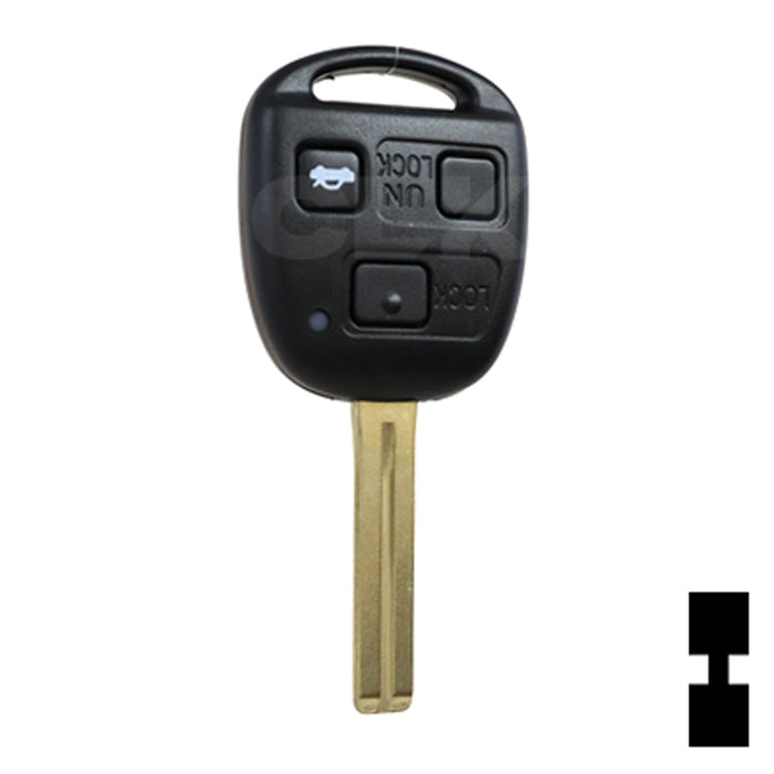 Lexus 3 Button Remote Head Key (TOY48/4D68) (3B2) - By Ilco Automotive Key Ilco