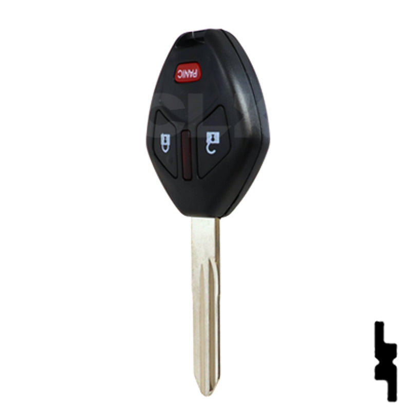 Mitsubishi 3 Button (MIT 16) Remote Head Key (3B2) - By Ilco Automotive Key Ilco