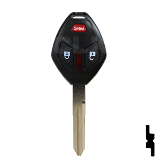 Mitsubishi 3 Button (MIT 16) Remote Head Key (3B2) - By Ilco Automotive Key Ilco