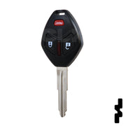 Mitsubishi 3 Button Remote Head Key (MIT 17) (3B1) - By Ilco Automotive Key Ilco