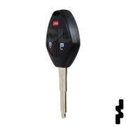 Mitsubishi 3 Button Remote Head Key (MIT 17) (3B1) - By Ilco Automotive Key Ilco