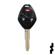 Mitsubishi 3 Button Remote Head Key (MIT 17) (3B1) - By Ilco Automotive Key Ilco