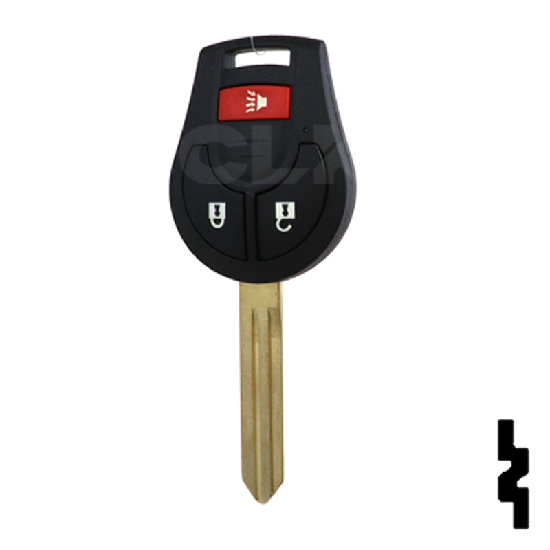 Nissan 3 Button Remote Head Key (3B1) - By Ilco Automotive Key Ilco