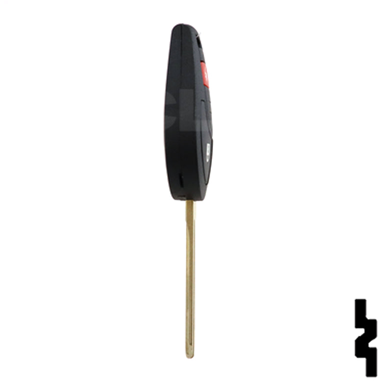 Nissan 3 Button Remote Head Key (3B1) - By Ilco Automotive Key Ilco