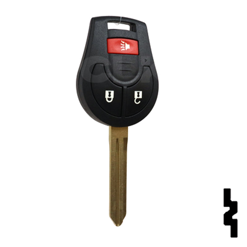 Nissan 3 Button Remote Head Key (3B1) - By Ilco Automotive Key Ilco