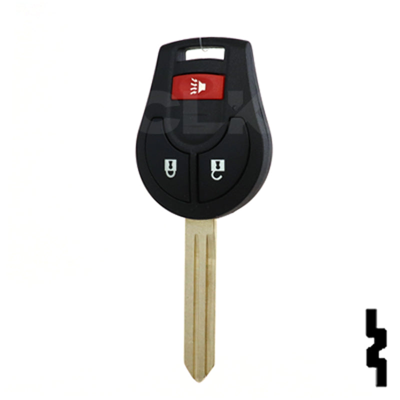 Nissan OEM Replacement Remote Key - 3 Button Remote Automotive Key Solid Keys USA