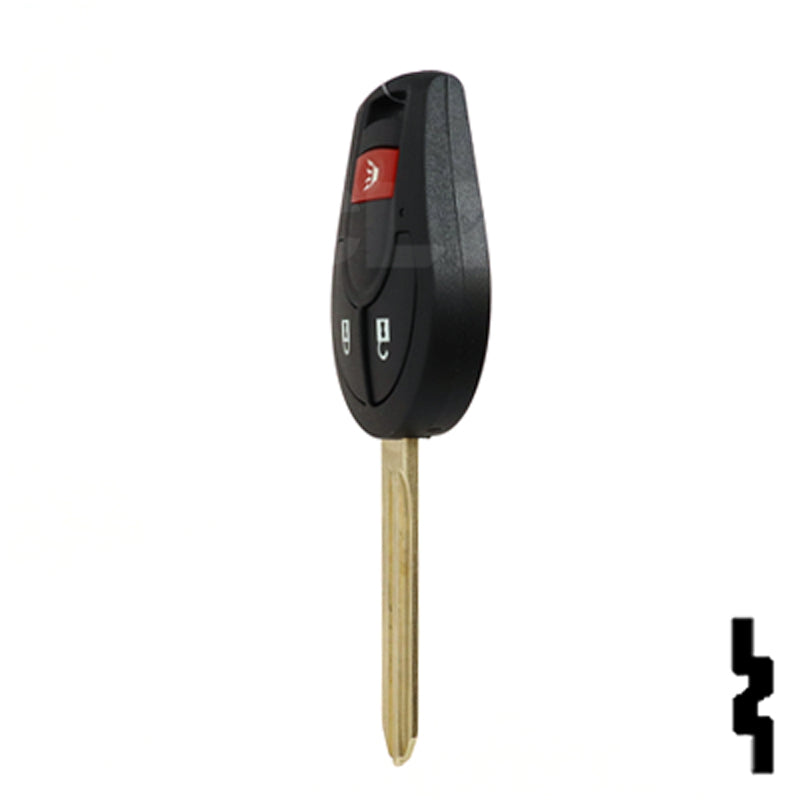 Nissan OEM Replacement Remote Key - 3 Button Remote Automotive Key Solid Keys USA