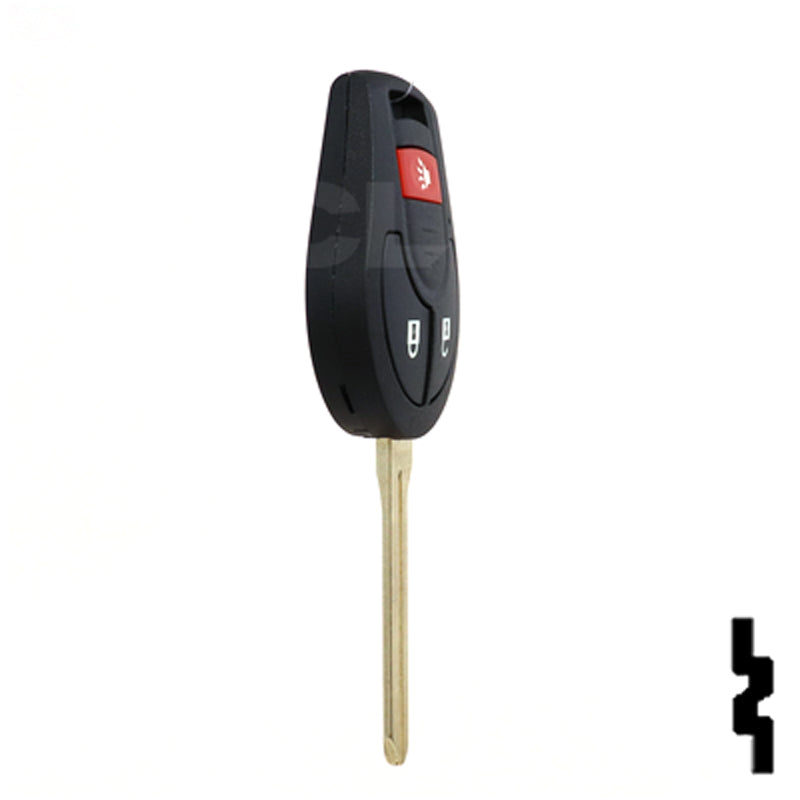 Nissan OEM Replacement Remote Key - 3 Button Remote Automotive Key Solid Keys USA