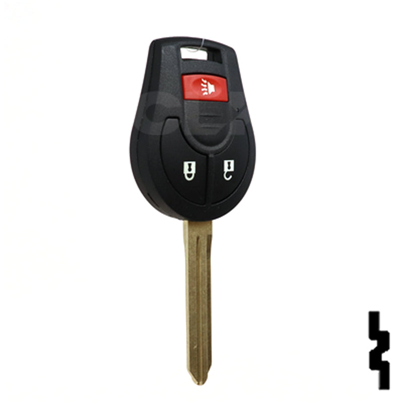 Nissan OEM Replacement Remote Key - 3 Button Remote Automotive Key Solid Keys USA