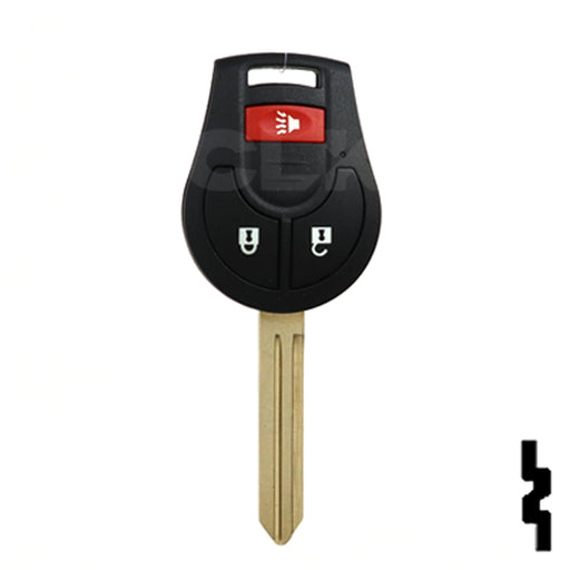 Nissan OEM Replacement Remote Key - 3 Button Remote Automotive Key Solid Keys USA