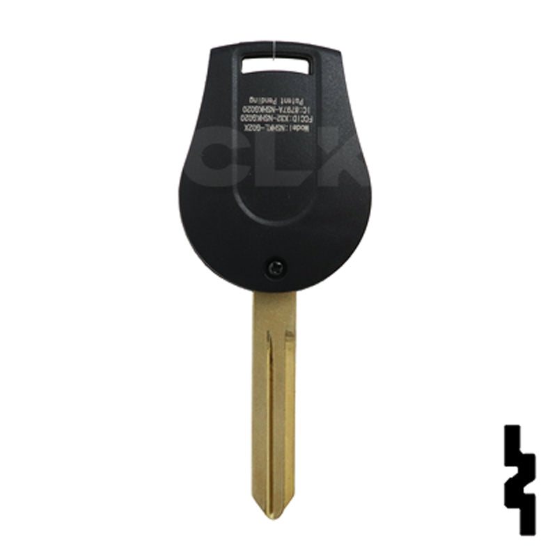 Nissan OEM Replacement Remote Key - 4 Button w/ Trunk Automotive Key Solid Keys USA