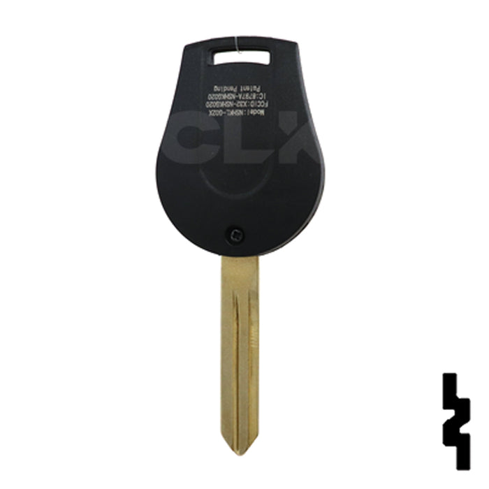 Nissan OEM Replacement Remote Key - 4 Button w/ Trunk Automotive Key Solid Keys USA