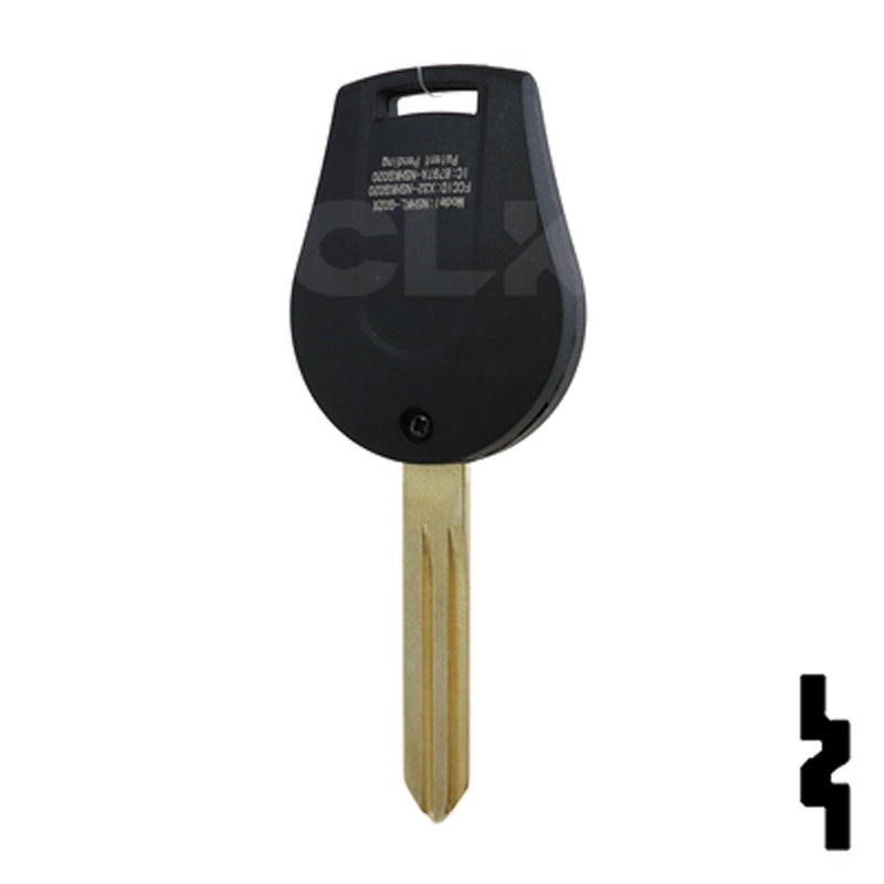 Nissan OEM Replacement Remote Key - 4 Button w/ Trunk Automotive Key Solid Keys USA