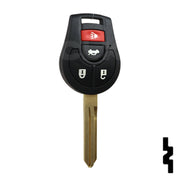 Nissan OEM Replacement Remote Key - 4 Button w/ Trunk Automotive Key Solid Keys USA