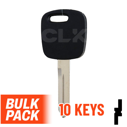 OEM Uncut Transponder Key | Ford | H72-PT, 598333 ( Pack of 10 ) Automotive Key JMA USA