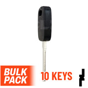 OEM Uncut Transponder Key | Ford | H72-PT, 598333 ( Pack of 10 ) Automotive Key JMA USA