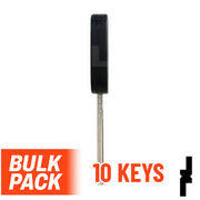 OEM Uncut Transponder Key | Ford | H72-PT, 598333 ( Pack of 10 ) Automotive Key JMA USA
