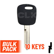 OEM Uncut Transponder Key | Ford | H72-PT, 598333 ( Pack of 10 ) Automotive Key JMA USA